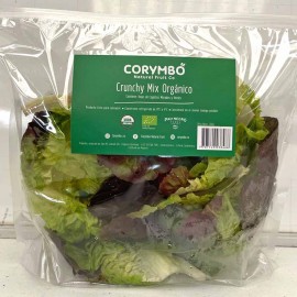 Crunchy Mix Orgánico 300g Corymbo - Mezcla de hojas de Lechugas y Cogollos desmenuzadas