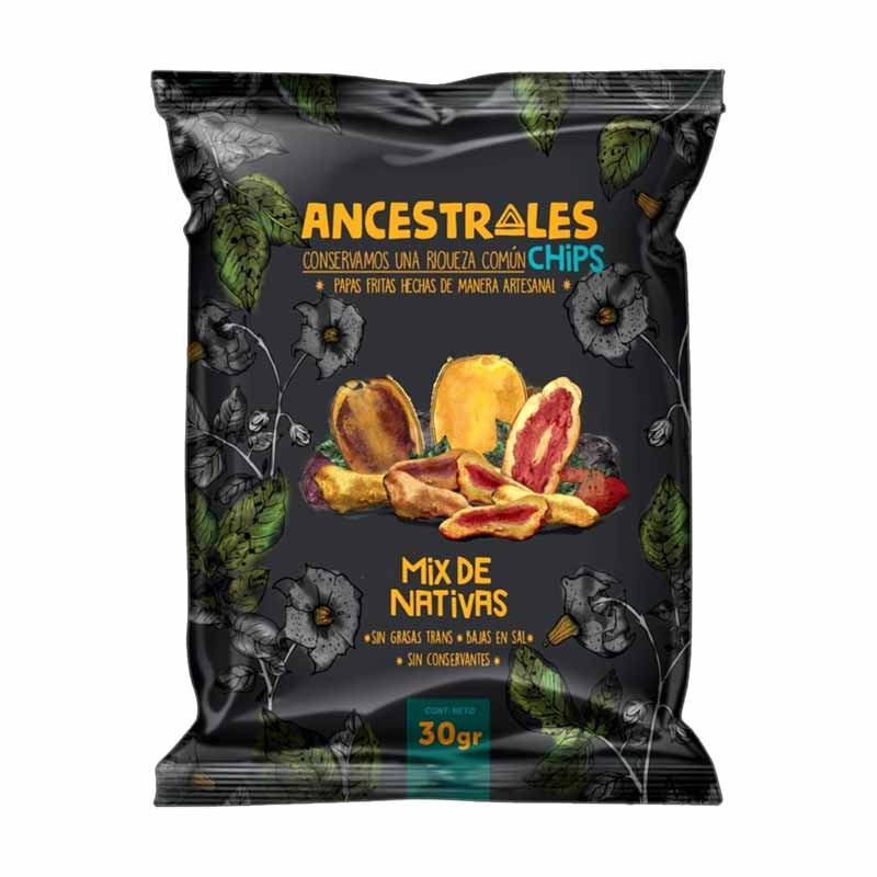 Papas Fritas Nativas 30 gr Ancestrales Chips - Mixtas