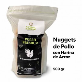 Nuggets de Pollo apanados con harina de Arroz Paq. 500 gr Origen Natural