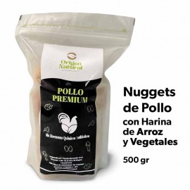 Nuggets de Pollo harina de Arroz con Vegetales Paq. 500 gr Origen Natural