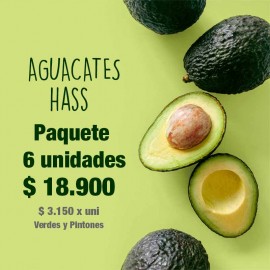 Combo 6 Aguacates Hass de Pequeñas Fincas