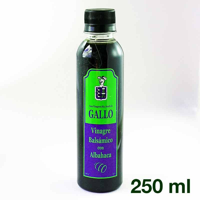Vinagre Balsámico con Albahaca 250 ml JOSEFA DE GALLO