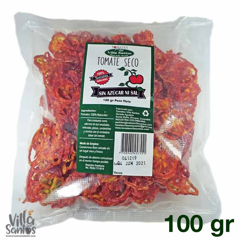 Tomates secos orgánicos sin sal 100 gr Villa Santos